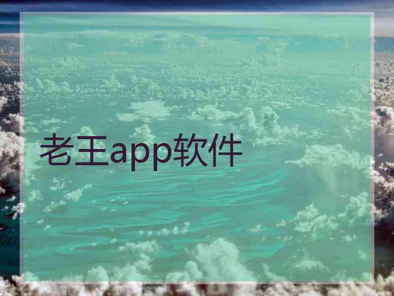 老王app软件