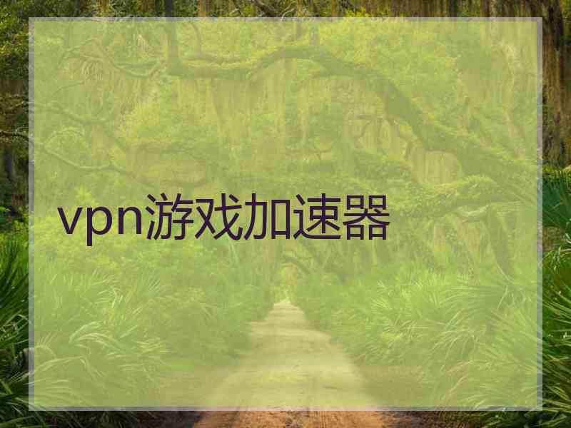 vpn游戏加速器