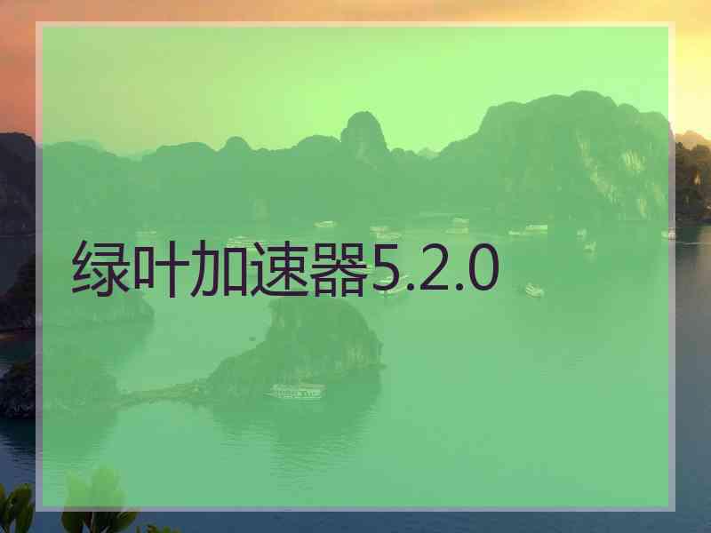 绿叶加速器5.2.0