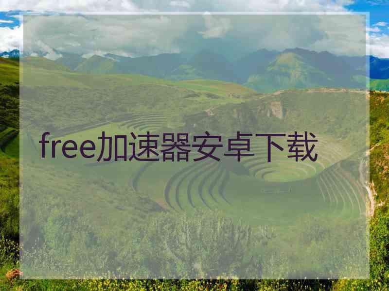 free加速器安卓下载