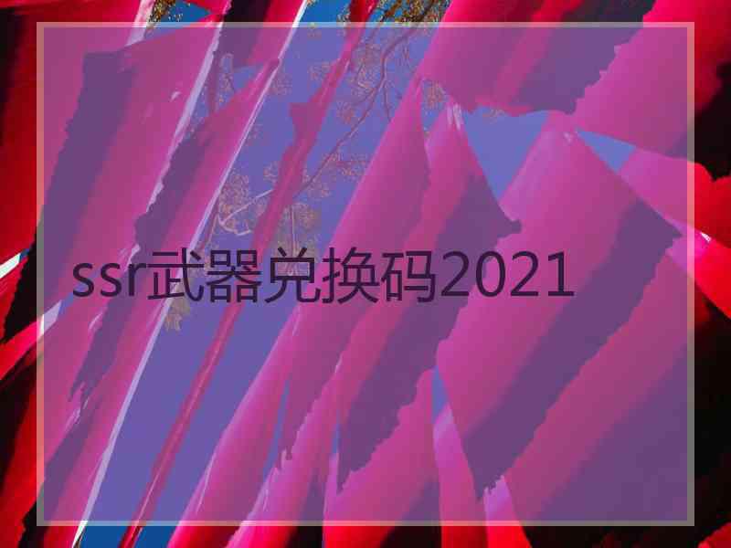 ssr武器兑换码2021