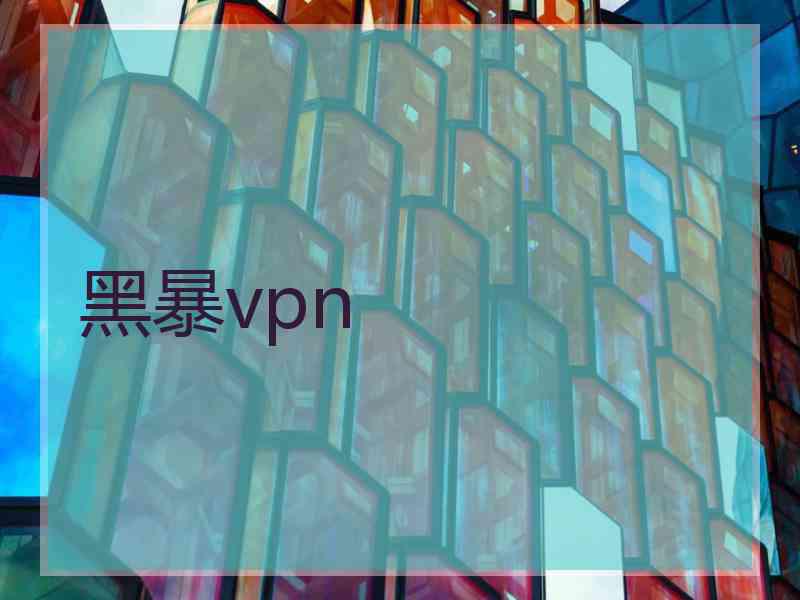 黑暴vpn