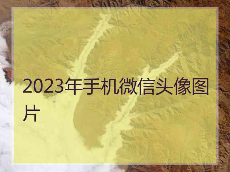 2023年手机微信头像图片