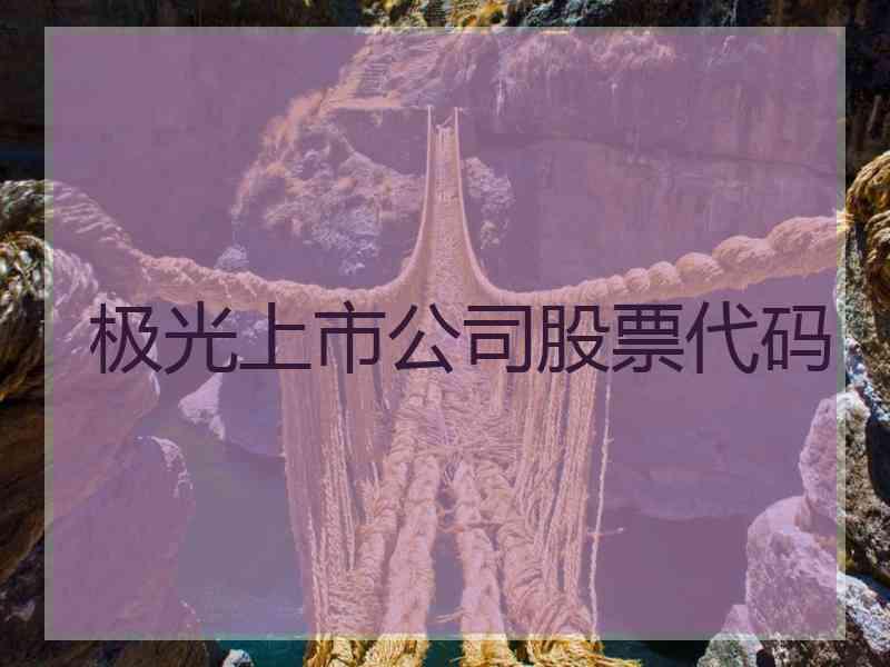 极光上市公司股票代码