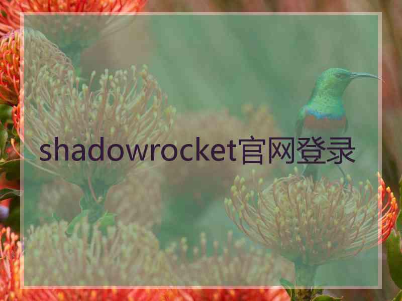 shadowrocket官网登录