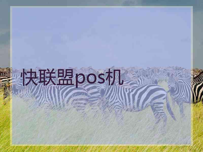 快联盟pos机