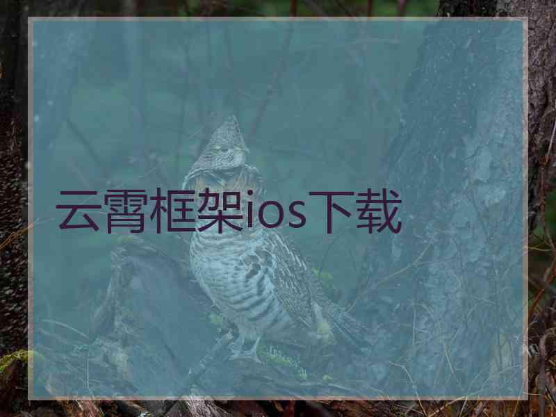 云霄框架ios下载