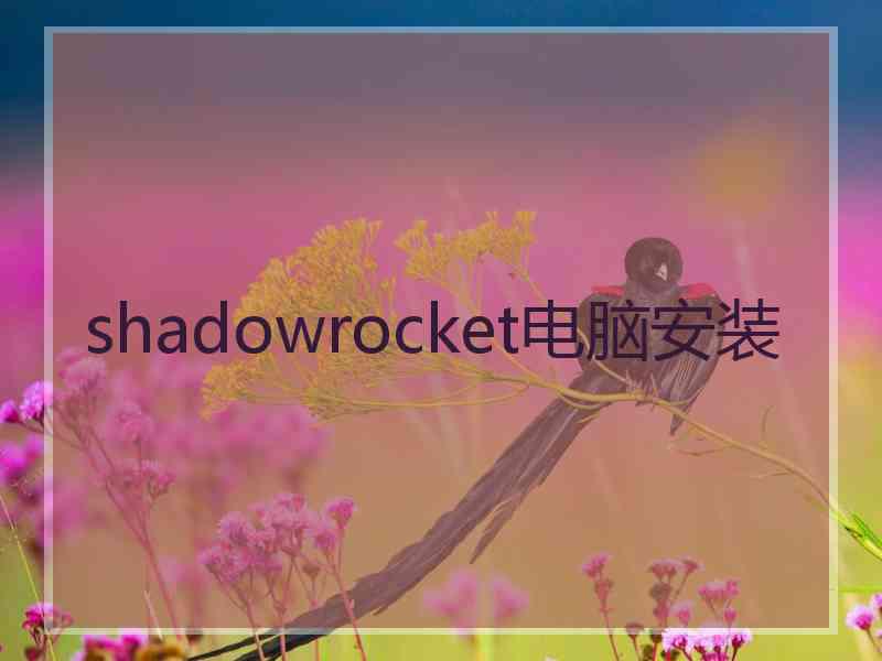 shadowrocket电脑安装