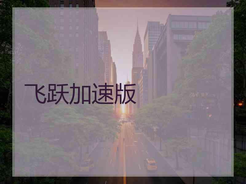 飞跃加速版