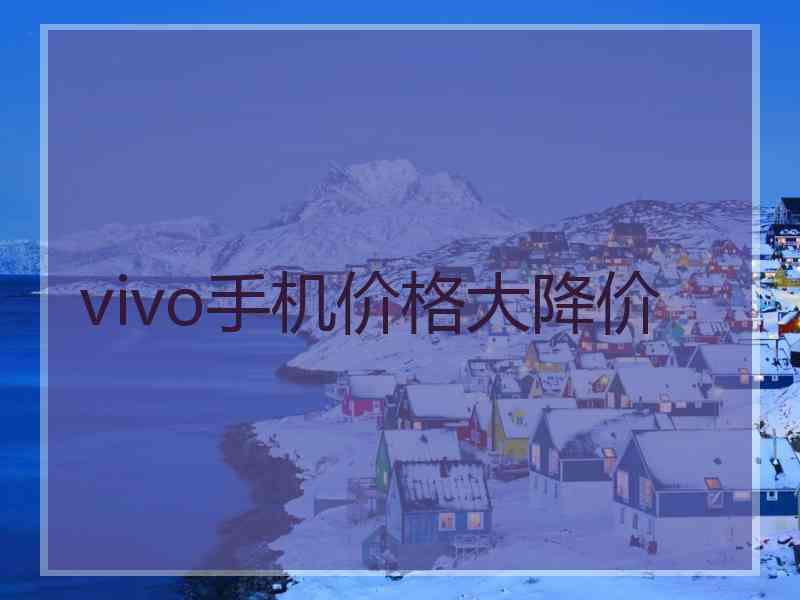 vivo手机价格大降价