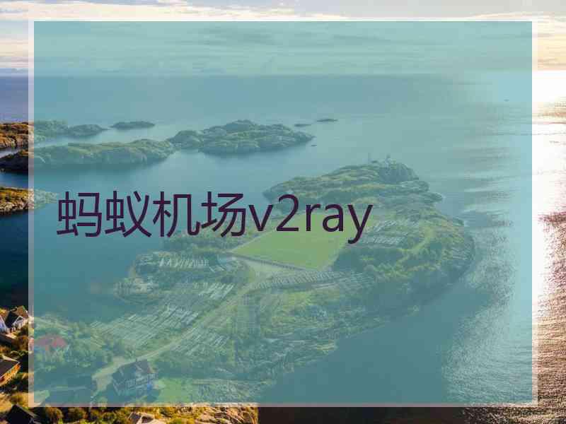 蚂蚁机场v2ray