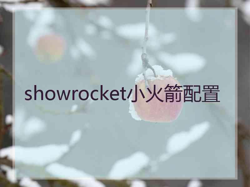 showrocket小火箭配置