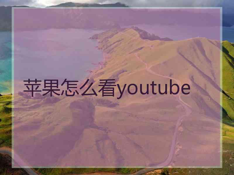 苹果怎么看youtube