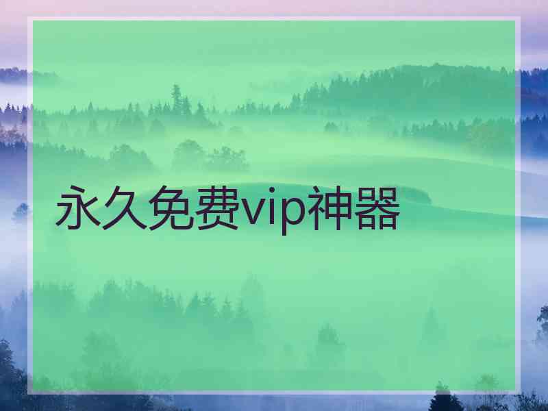 永久免费vip神器