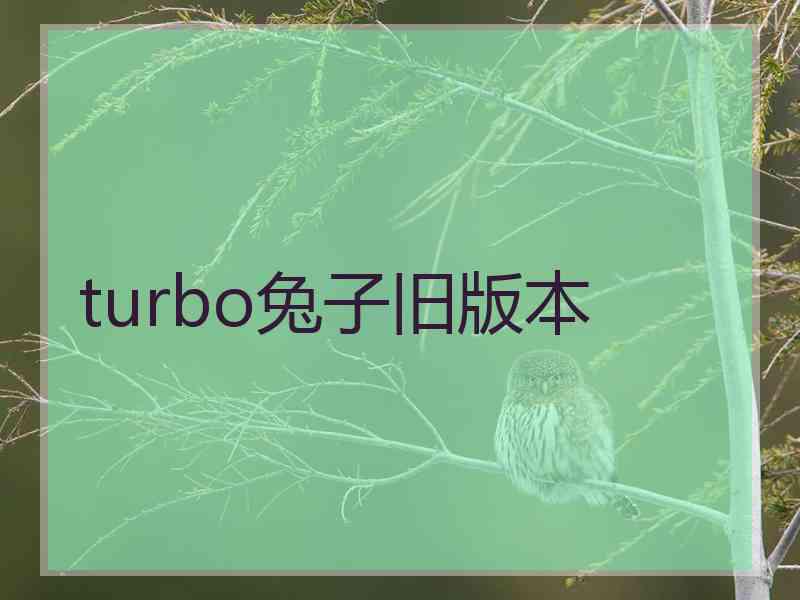 turbo兔子旧版本