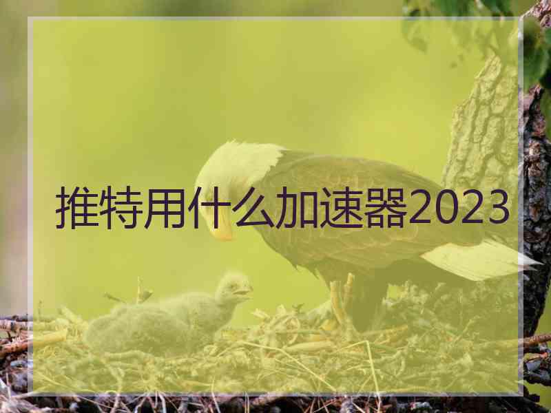 推特用什么加速器2023