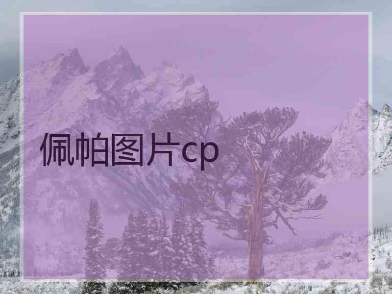 佩帕图片cp