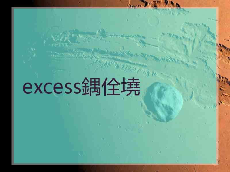 excess鍝佺墝