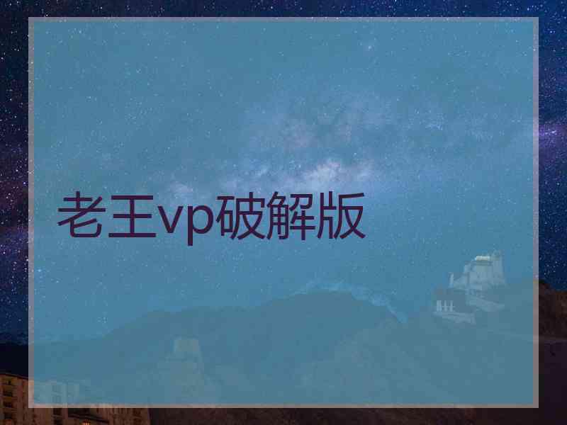 老王vp破解版