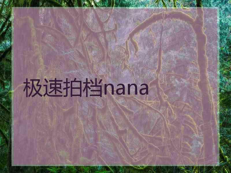 极速拍档nana