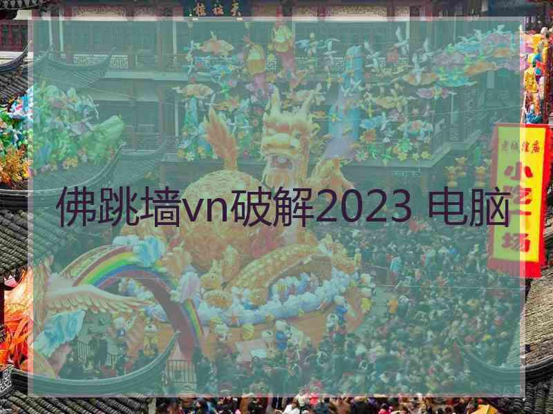 佛跳墙vn破解2023 电脑