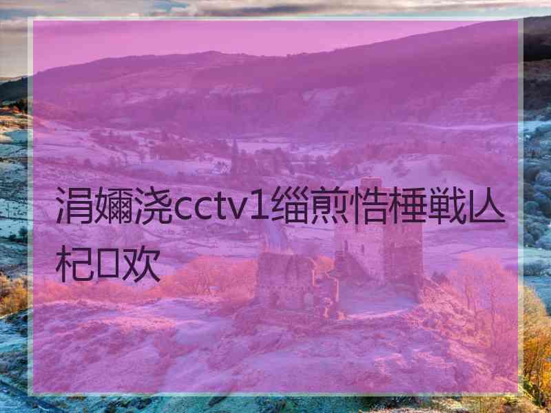 涓嬭浇cctv1缁煎悎棰戦亾杞欢