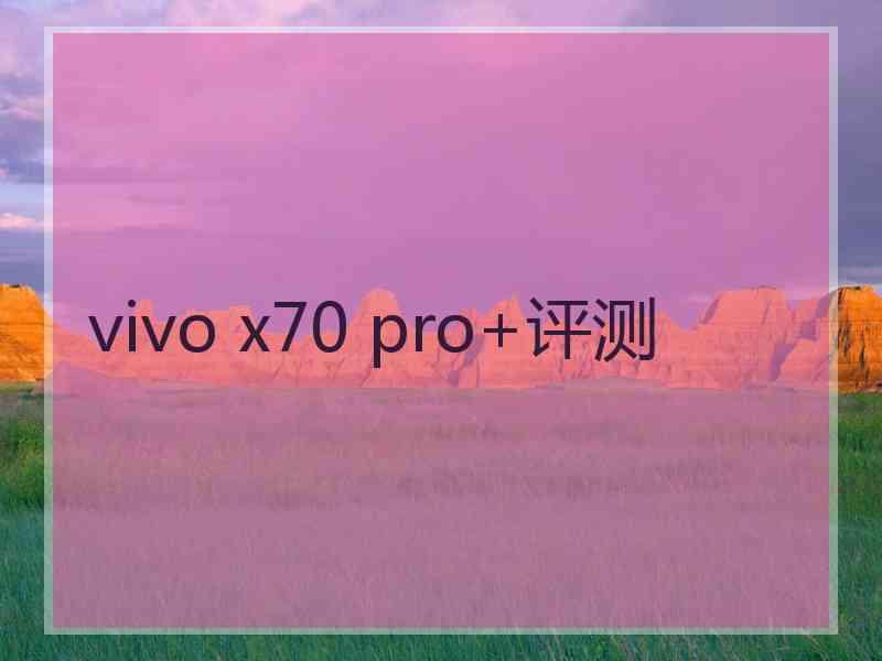 vivo x70 pro+评测