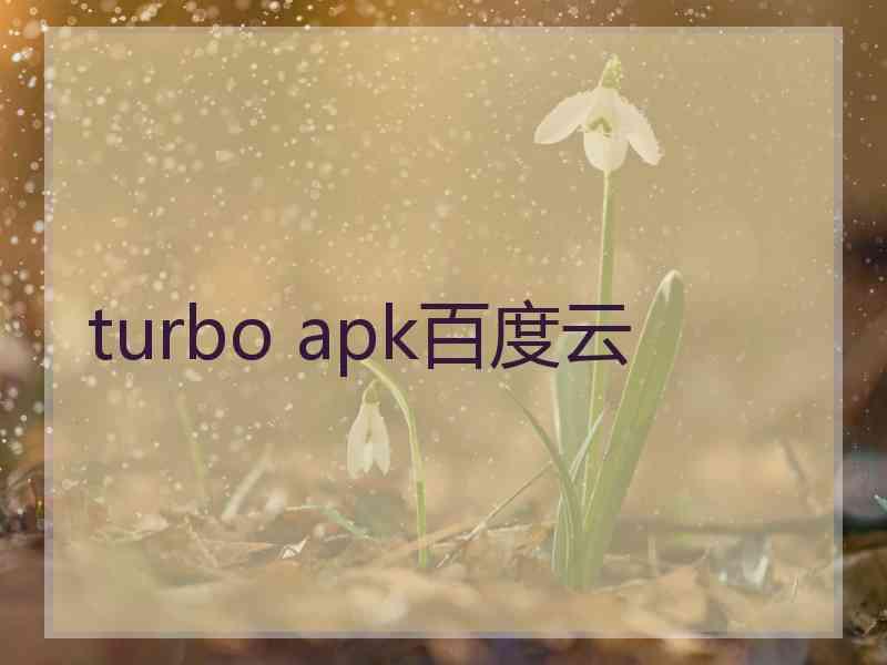 turbo apk百度云