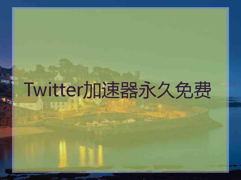 Twitter加速器永久免费