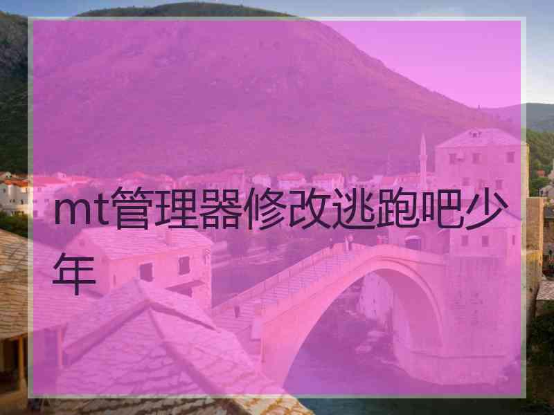 mt管理器修改逃跑吧少年