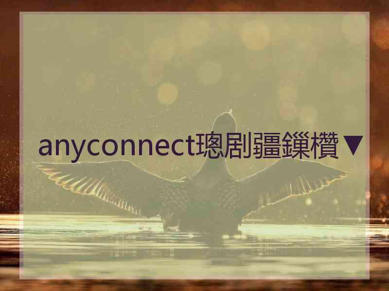 anyconnect璁剧疆鏁欑▼