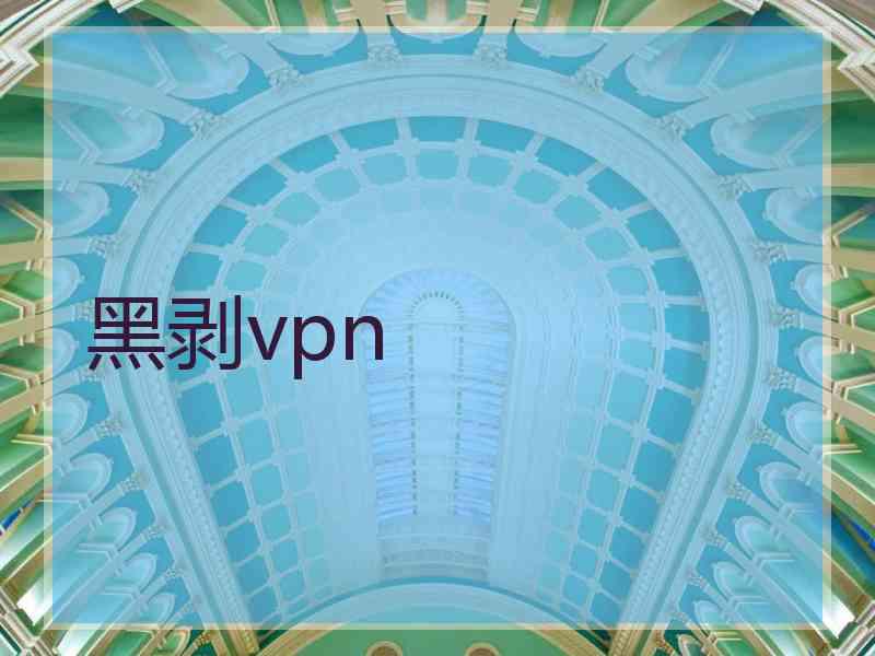 黑剥vpn