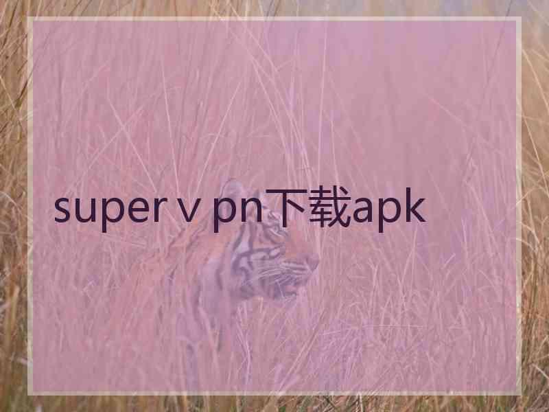 superⅴpn下载apk