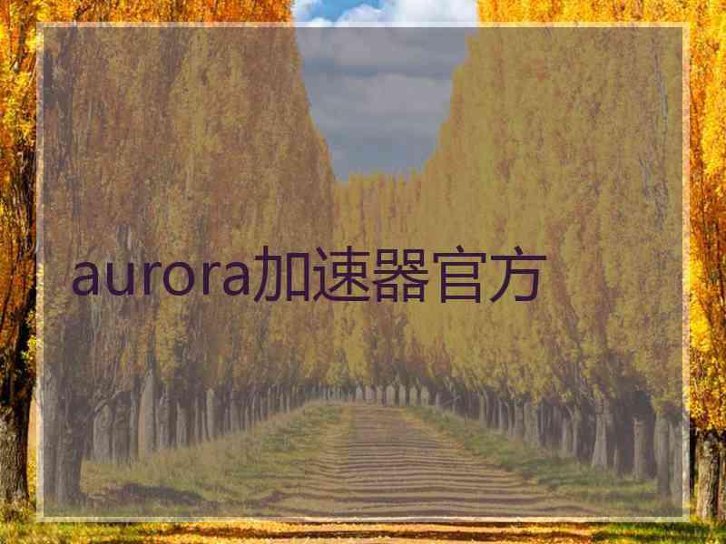 aurora加速器官方