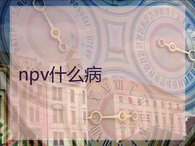 npv什么病