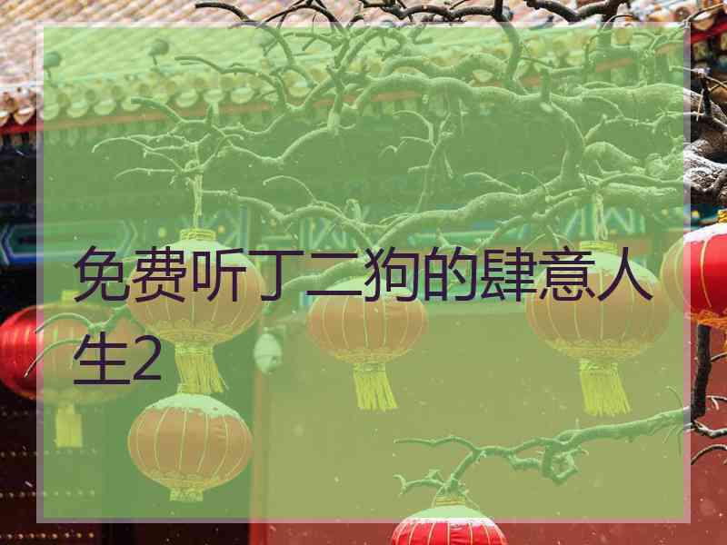 免费听丁二狗的肆意人生2