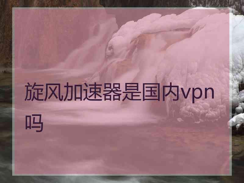 旋风加速器是国内vpn吗