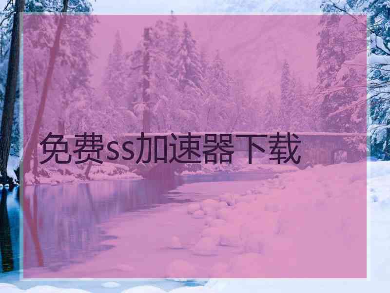 免费ss加速器下载