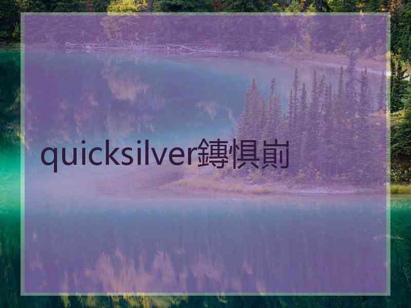 quicksilver鏄惧崱