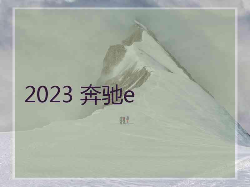 2023 奔驰e