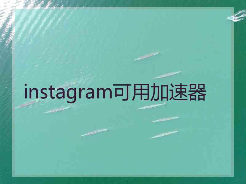 instagram可用加速器