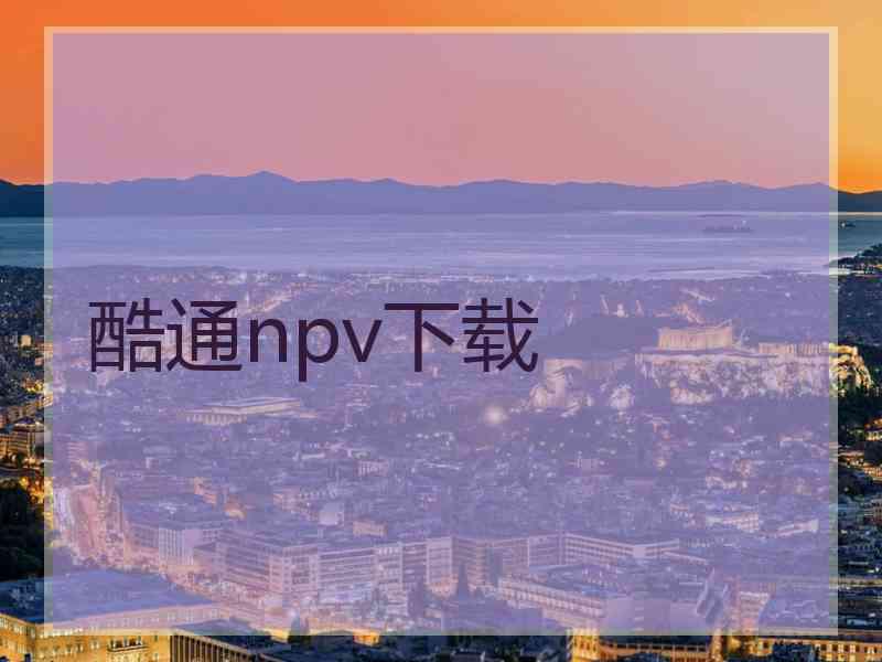 酷通npv下载