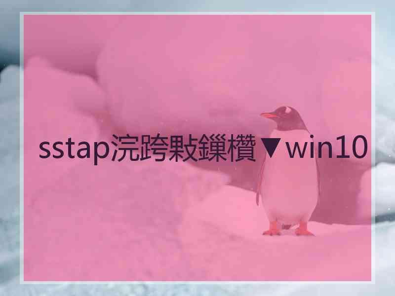 sstap浣跨敤鏁欑▼win10