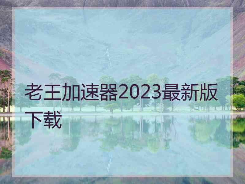 老王加速器2023最新版下载