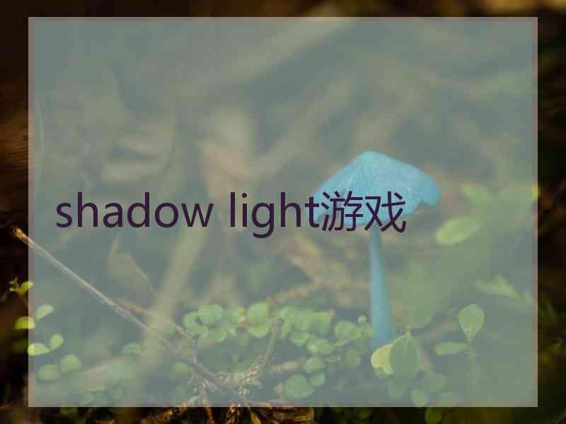 shadow light游戏