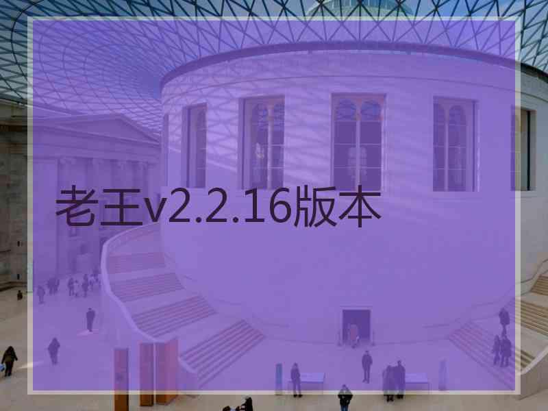 老王v2.2.16版本