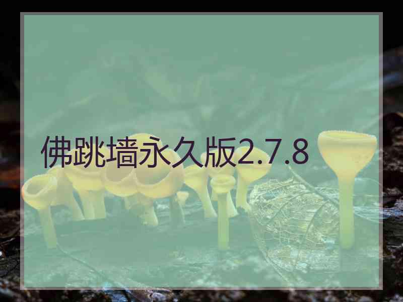 佛跳墙永久版2.7.8