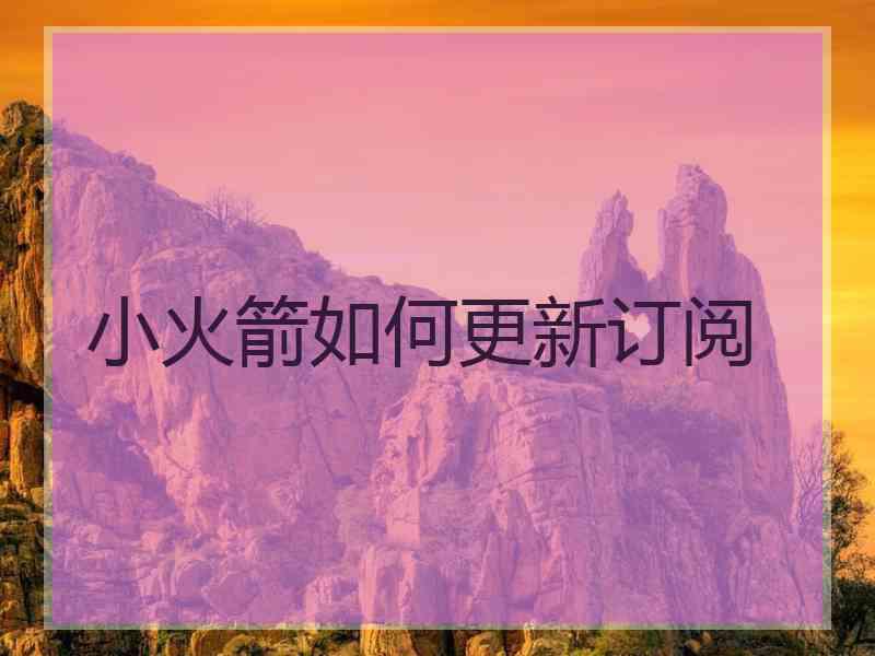 小火箭如何更新订阅