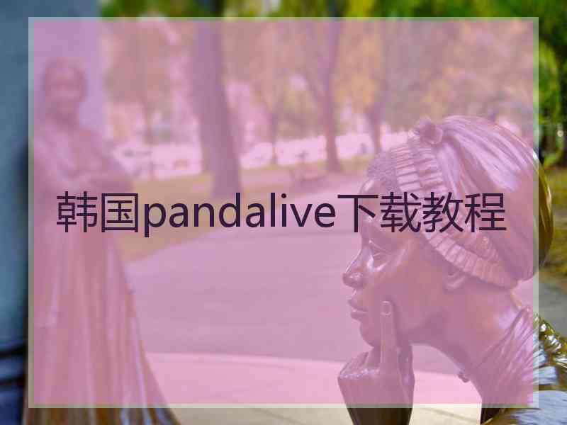 韩国pandalive下载教程