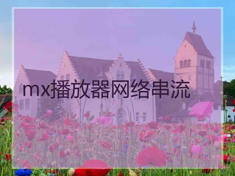 mx播放器网络串流